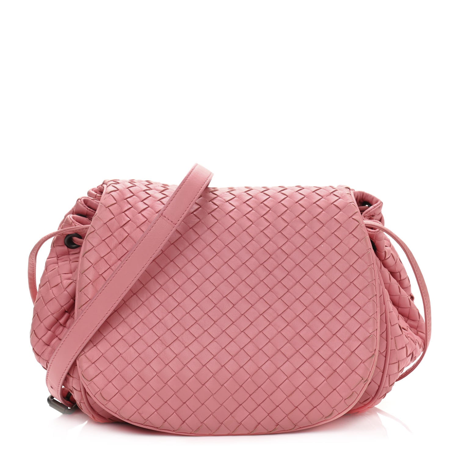 Bottega Veneta Nappa Intrecciato Messenger Bag Petal Pink 1 of 11