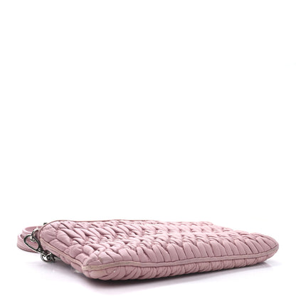 Miu Miu Nappa Matelasse Crystal Crossbody Clutch Rosa 4 of 11
