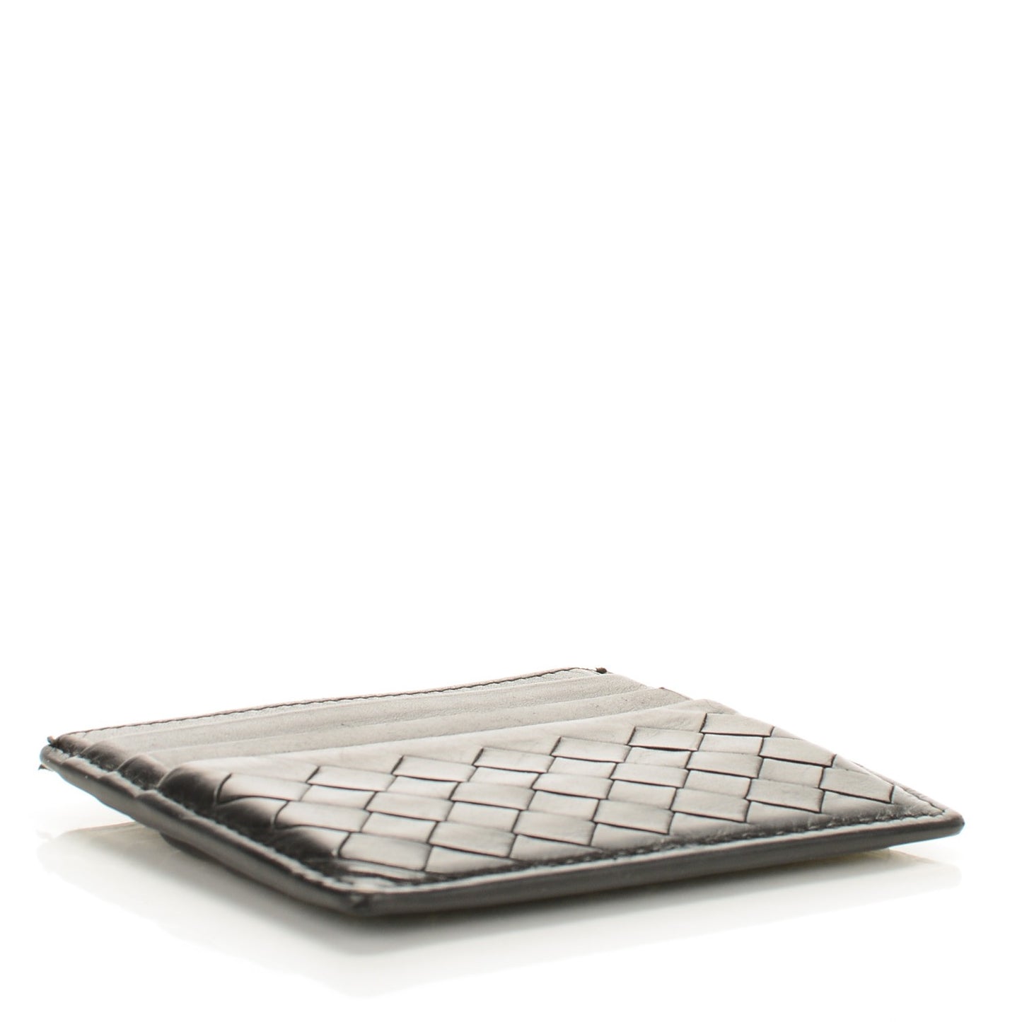 Nappa Intrecciato VN Card Case Nero Black