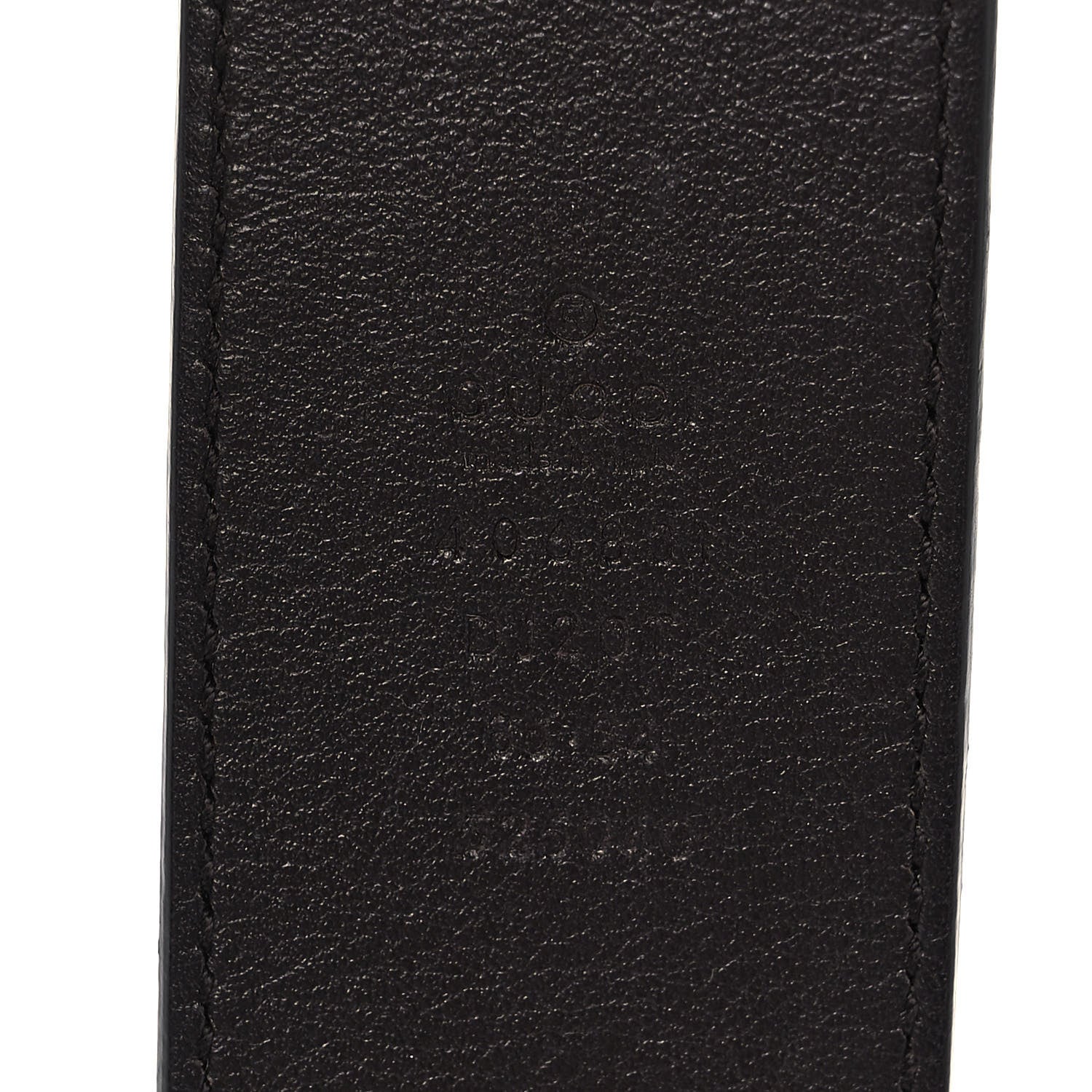 Gucci Textured Dollar Calfskin Double G 40mm Belt 85 34 Dark Cocoa 3 of 4