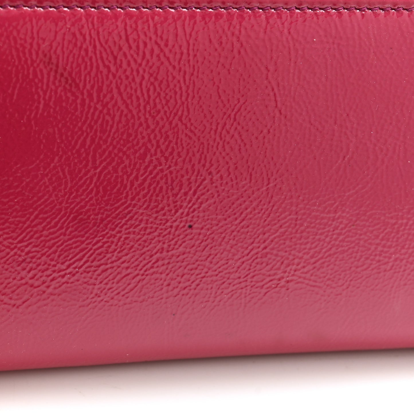 Patent Soho Zip Around Wallet Bright Bougainvillea