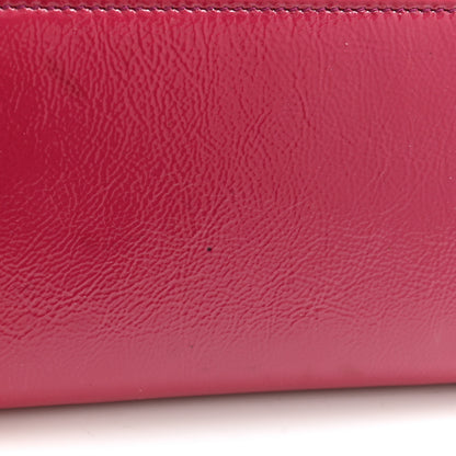 Gucci Patent Soho Zip Around Wallet Bright Bougainvillea 10 of 11