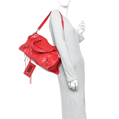 Balenciaga Agneau Classic Hardware Part Time Rouge Coquelicot 2 of 11