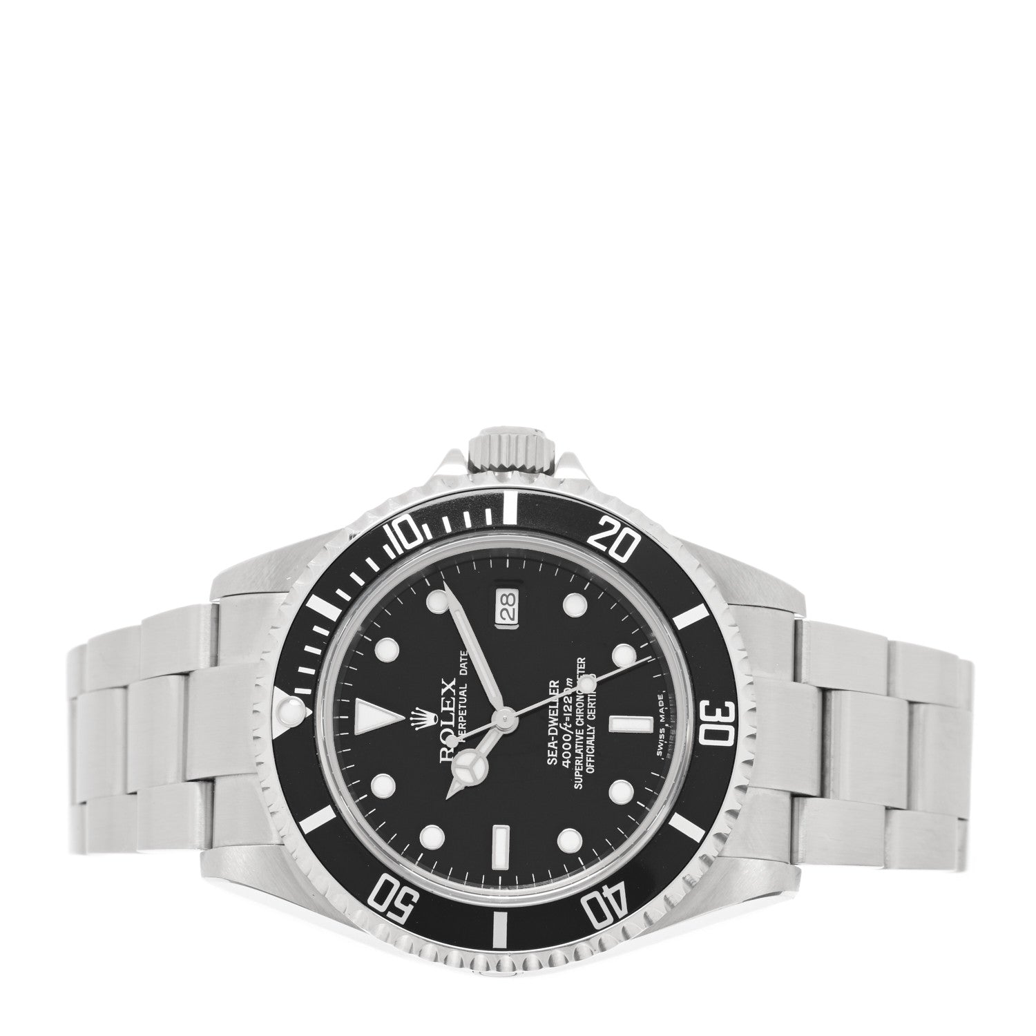 Rolex Stainless Steel 40mm Sea-Dweller Oyster Perpetual Watch Black 16600 2 of 4