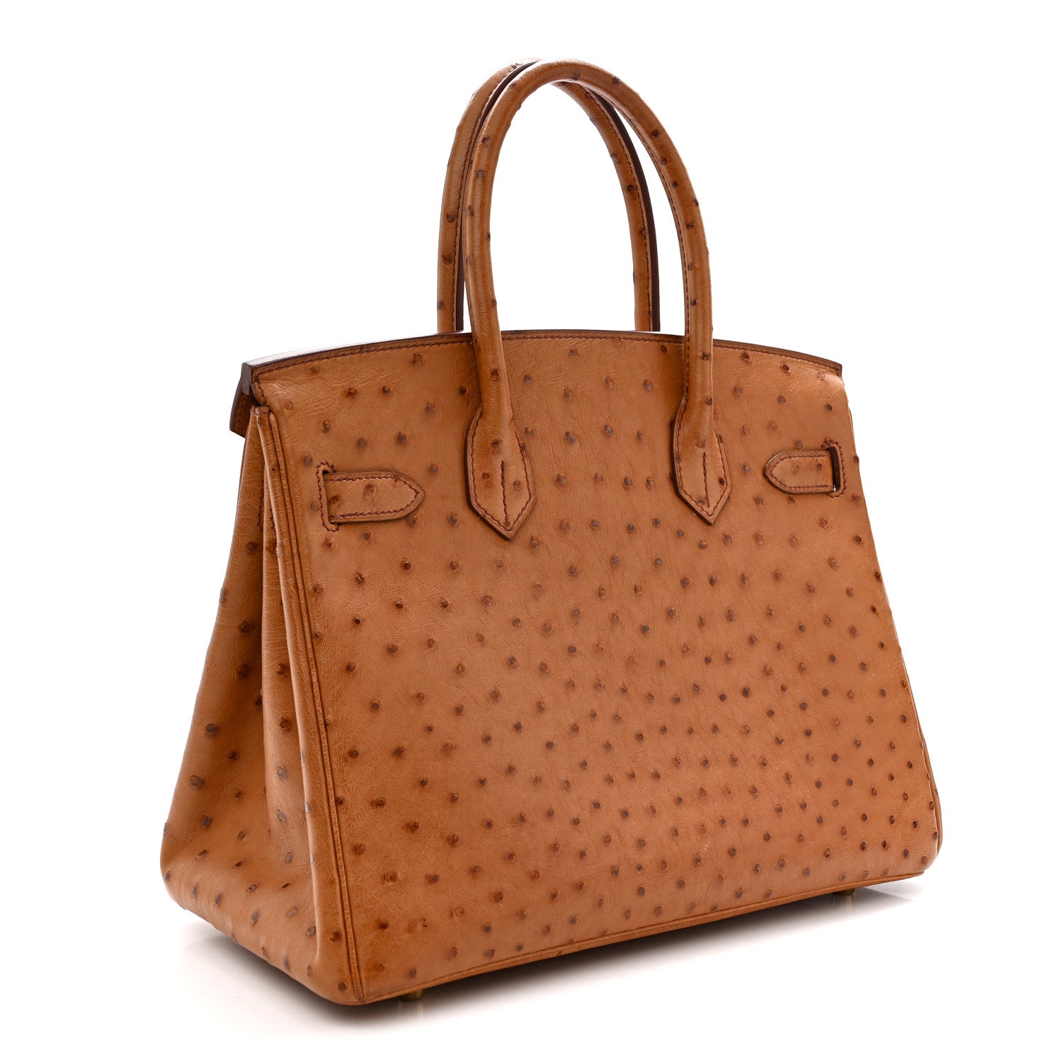 Hermes Ostrich Birkin 30 Cognac 3 of 11
