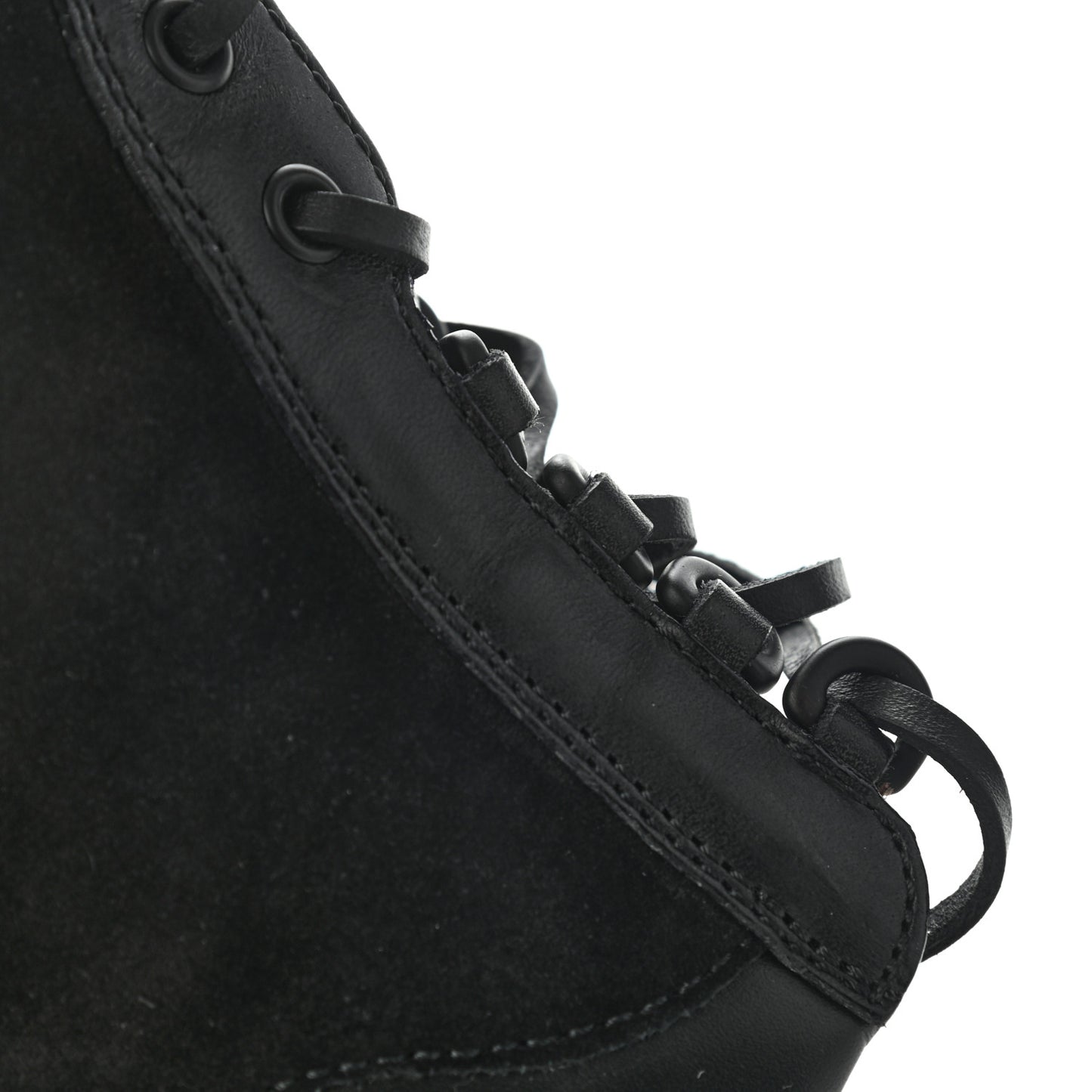 Suede Calfskin Monogram Laureate Platform Desert Boots 39 Black