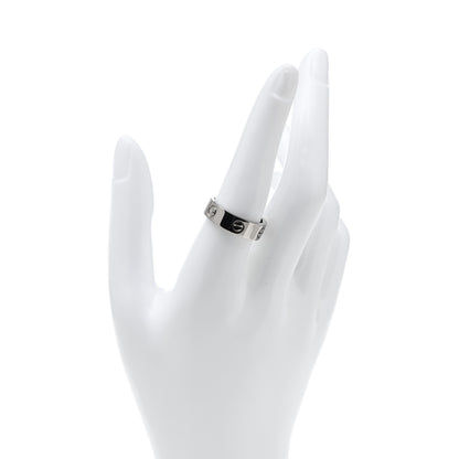 Cartier 18K White Gold 5.5mm LOVE Ring 58 8.5 2 of 6