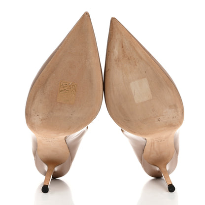 Jimmy Choo Patent Crystal Bing 100 Pumps 38.5 Ballet Pink 5 of 7