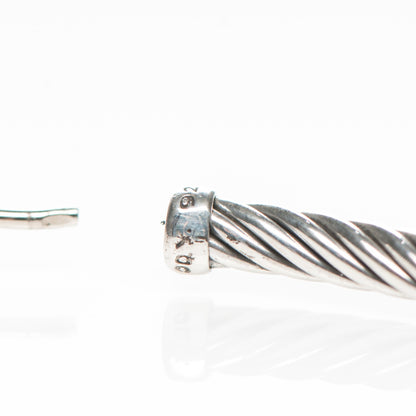 David Yurman Sterling Silver Cable Classics Extra Large Hoop Earrings 4 of 4