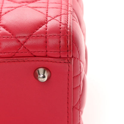 Christian Dior Lambskin Cannage Large Lady Dior Fuchsia 11 of 18