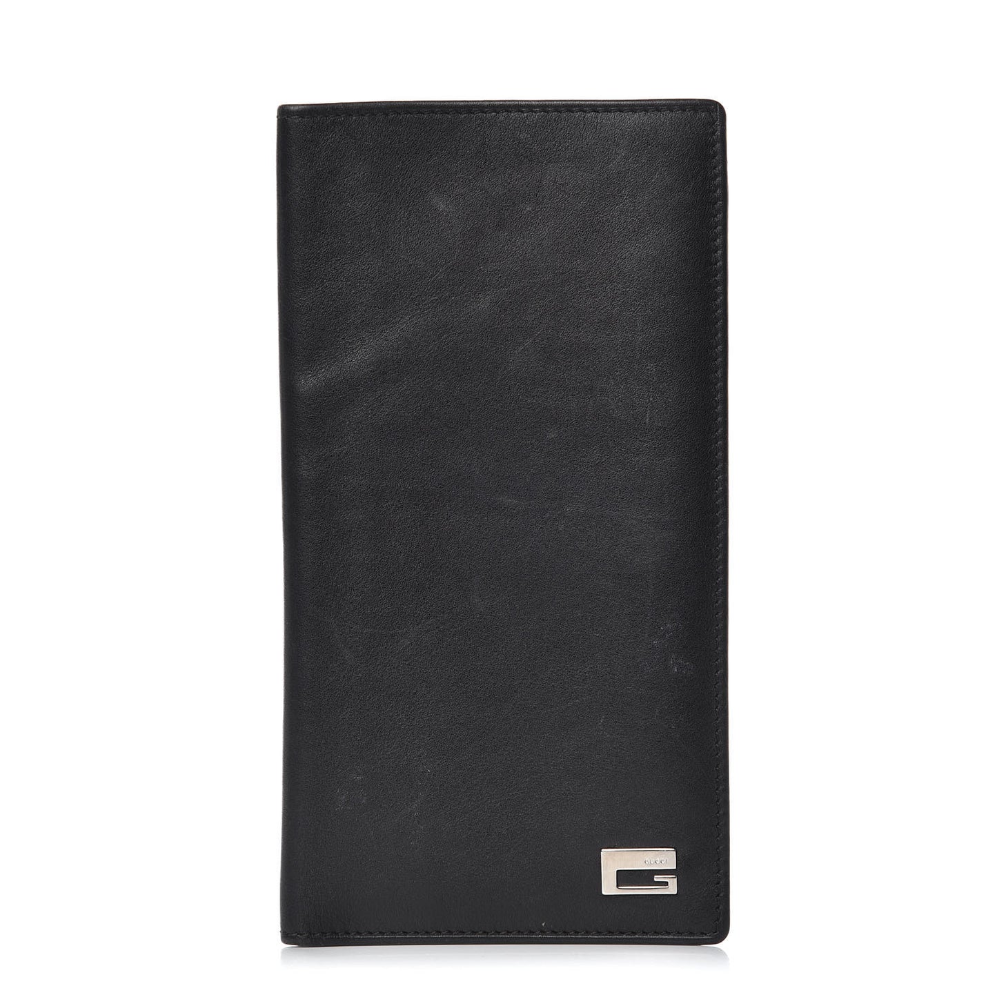 Calfskin G Long Wallet Black
