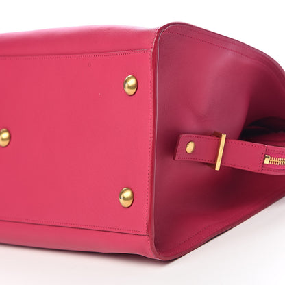 Saint Laurent Calfskin Medium Classic Y Cabas Fuchsia 9 of 10