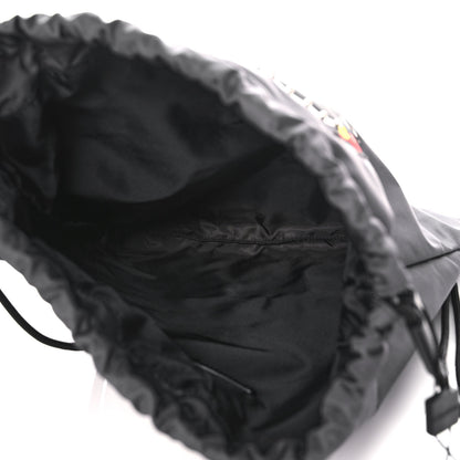 Dolce & Gabbana Nylon DG Family Patch Drawstring Backpack Grey 5 of 9
