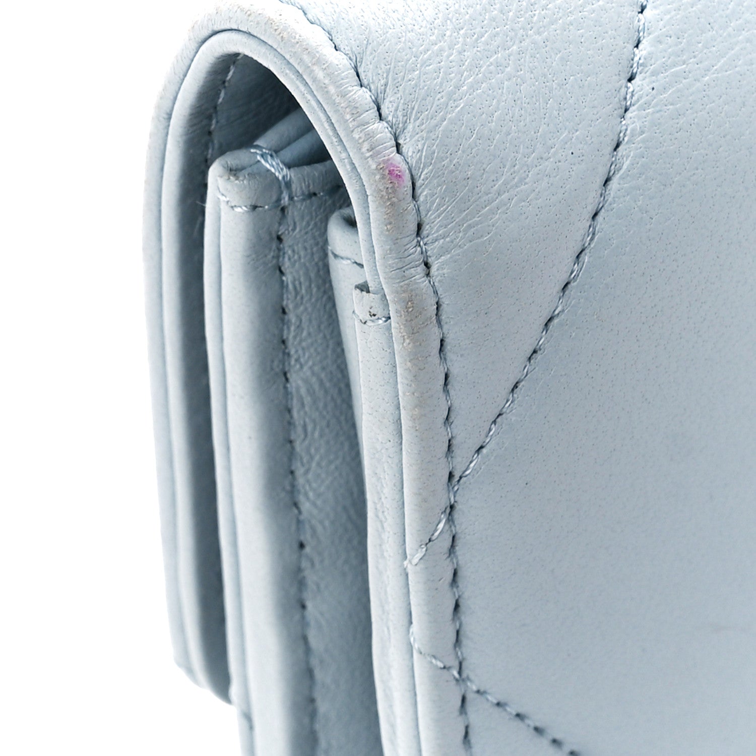 Chanel Lambskin Quilted Chanel 19 Flap Wallet Light Blue 12 of 12