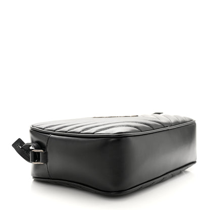 Saint Laurent Calfskin Matelasse Monogram Lou Camera Bag Black 3 of 12