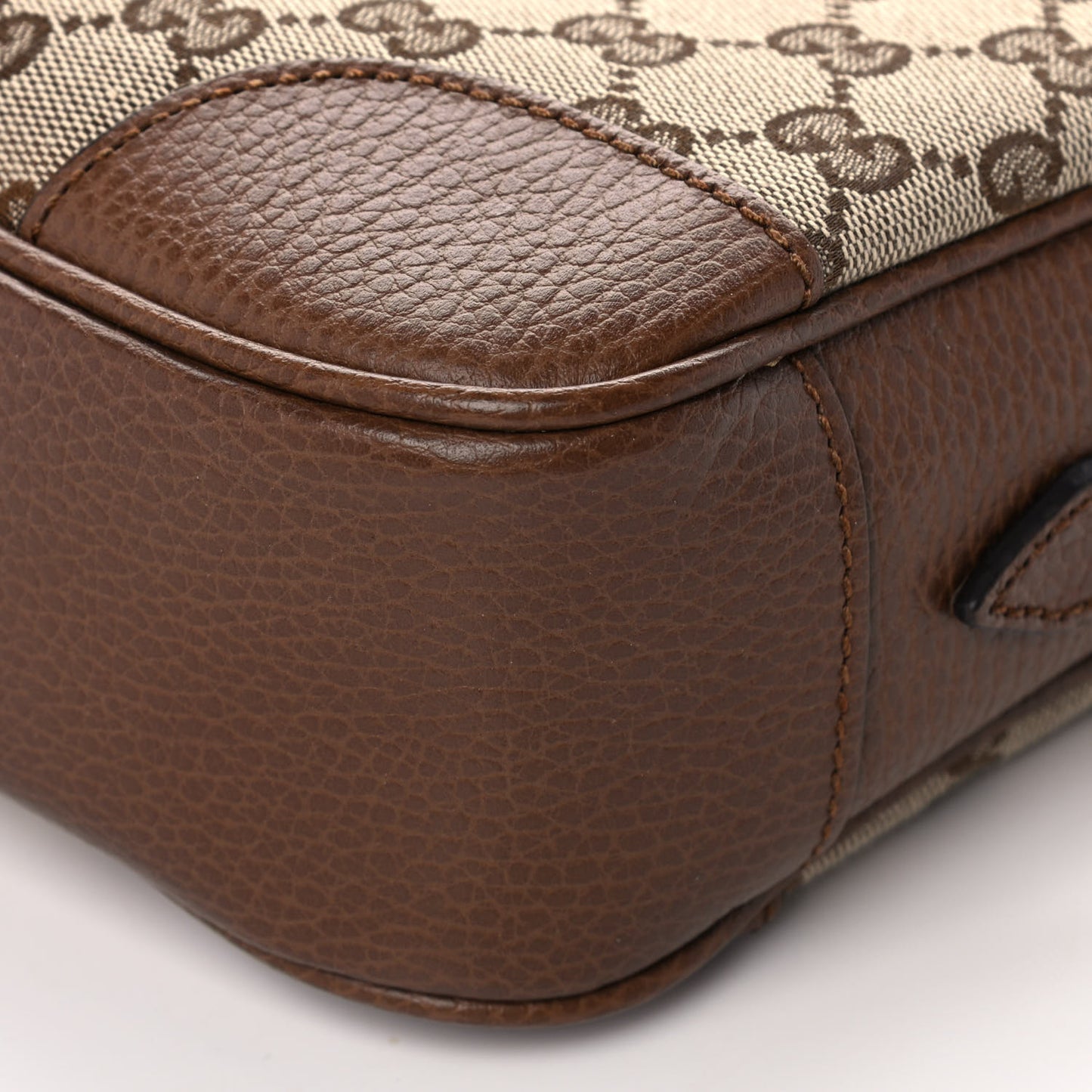 Monogram Mini Bree Messenger Bag Beige Tabacco