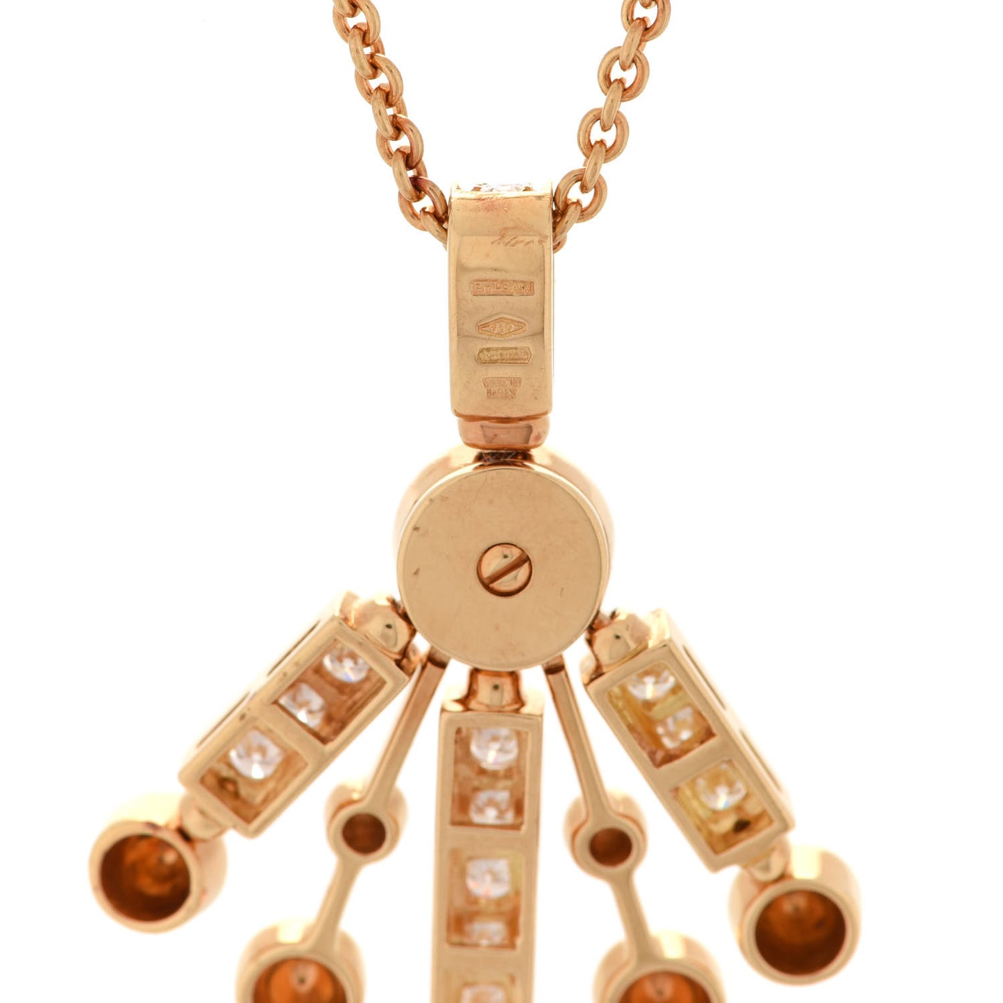 18K Yellow Gold Diamond Astrale Fireworks Necklace