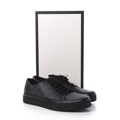 Gucci GG Supreme Monogram Mens Low Top Sneakers 9.5 Black 10 of 10