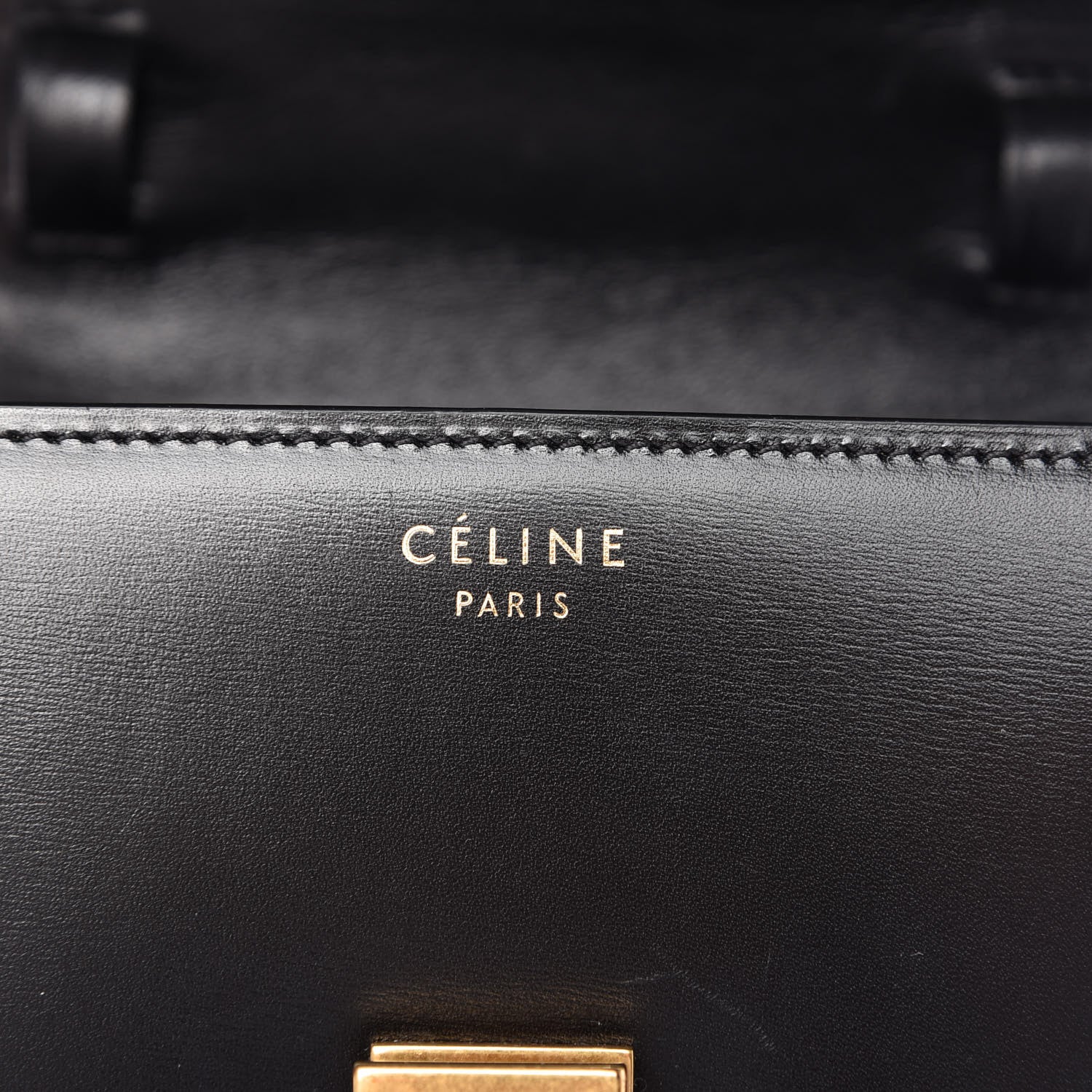 Celine Box Calfskin Small Classic Box Flap Bag Black 8 of 10