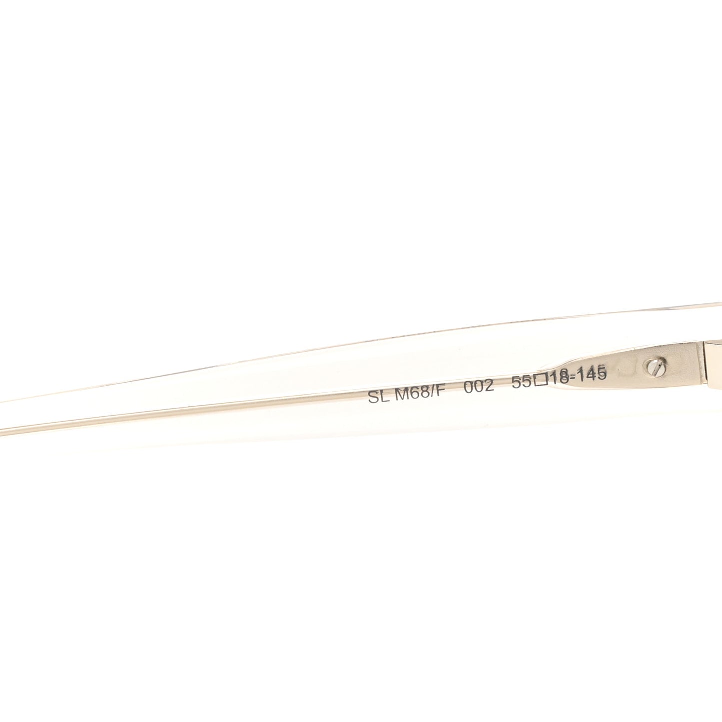 Acetate Square Sunglasses SL M68 Transparent