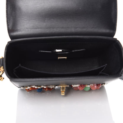 Dolce & Gabbana Dauphine Crystal Embellished Box Bag Black Multicolor 5 of 11
