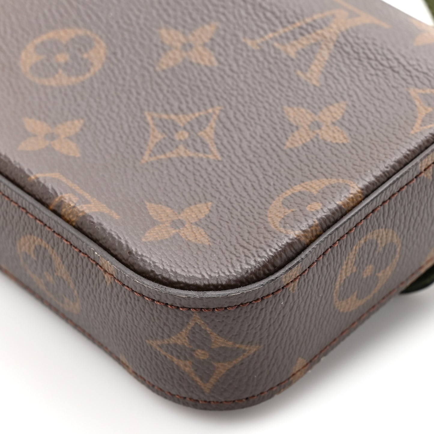 Monogram Felicie Strap & Go Kaki