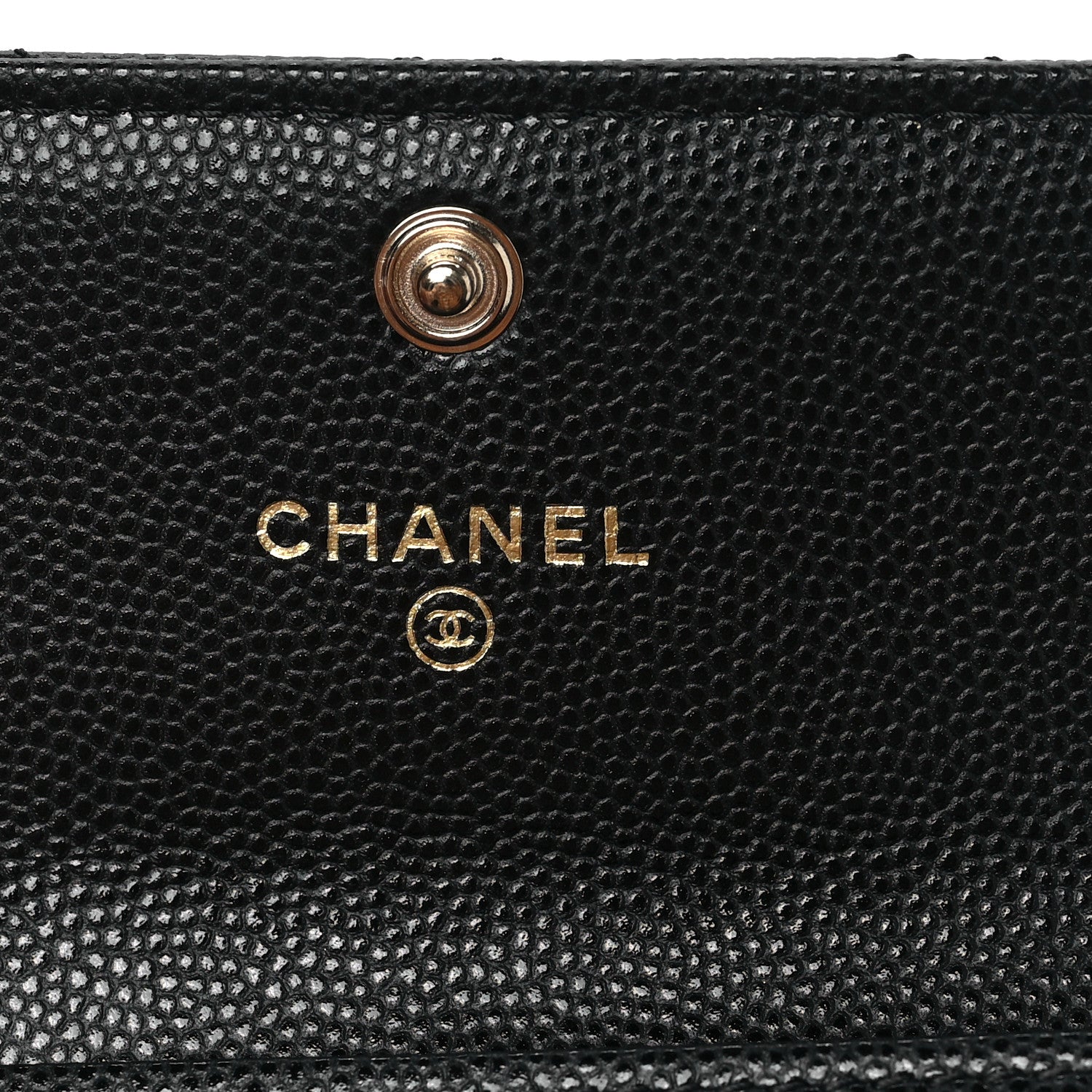 Chanel Caviar Quilted Crystal CC Flap Card Holder Black 6 of 9