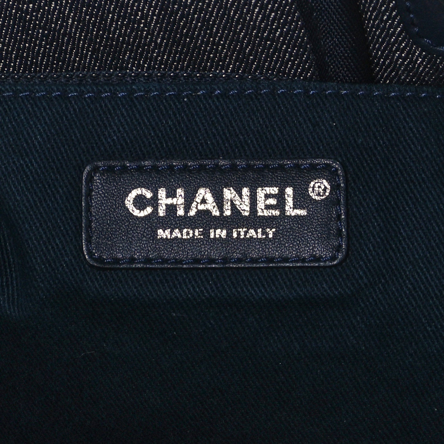 Denim Medium Deauville Tote Dark Blue