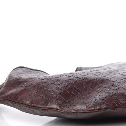 Gucci Calfskin Horsebit Embossed Glam Hobo Purple 9 of 14