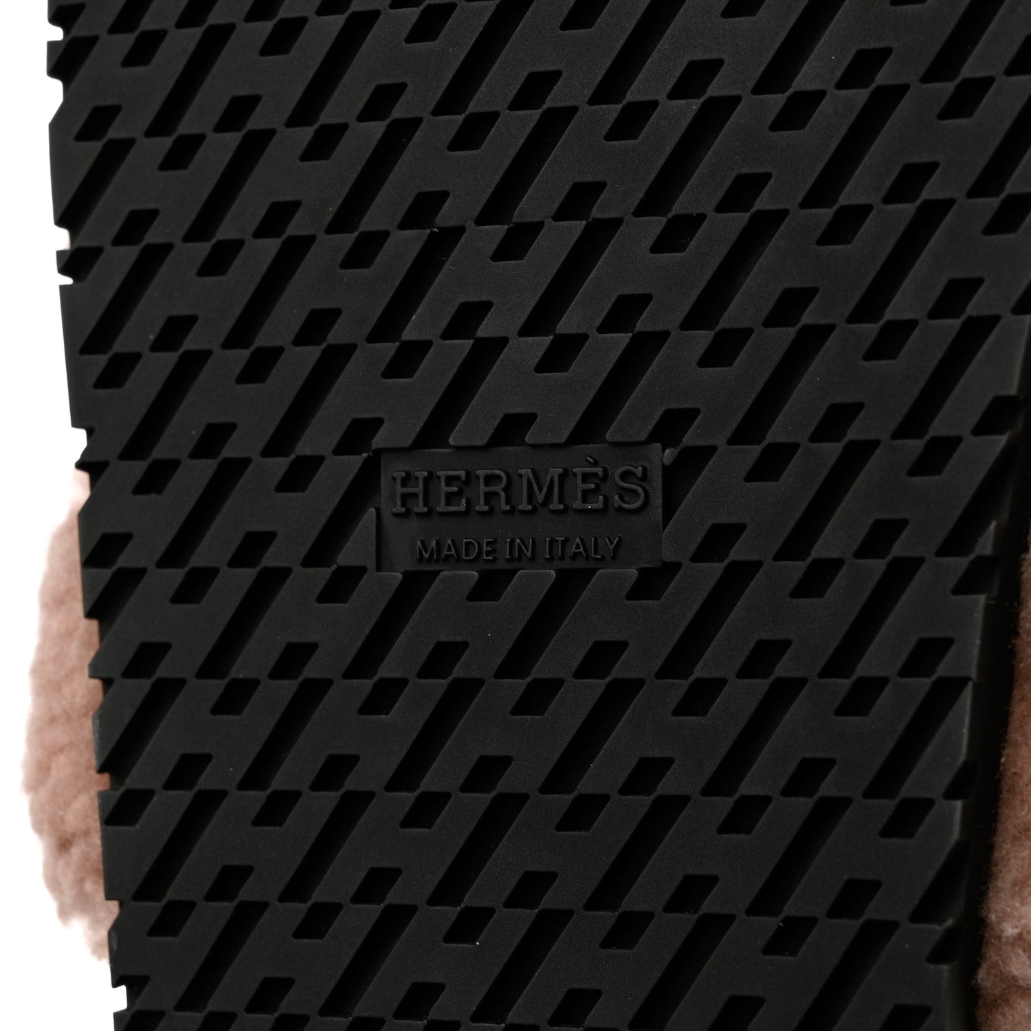 Hermes Woolskin Womens Chypre Sandals 37 Bois De Santal 8 of 10