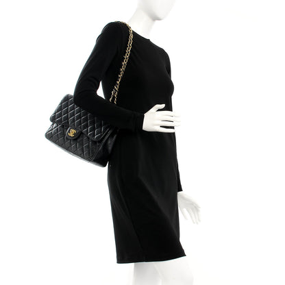 Chanel Caviar Quilted Jumbo Single Flap Black 2 of 12