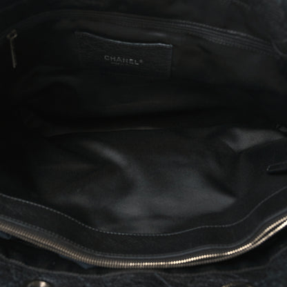 Chanel Glazed Calfskin Large On The Road Tote Black 5 of 9