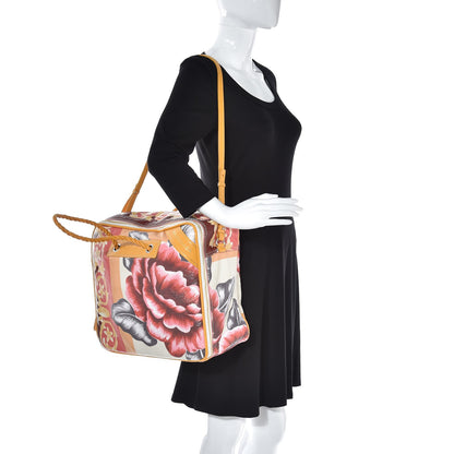 Balenciaga Agneau Floral Print Medium Blanket Square Tote Multicolor 2 of 7