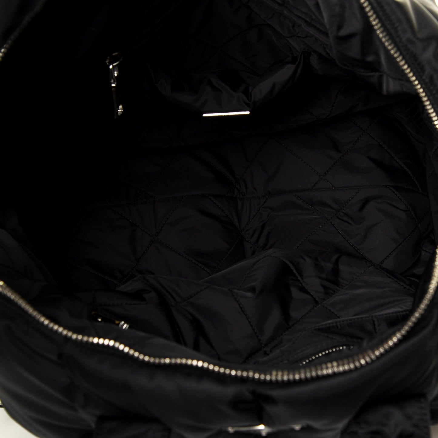 Tessuto Nylon Bomber Duffle Black