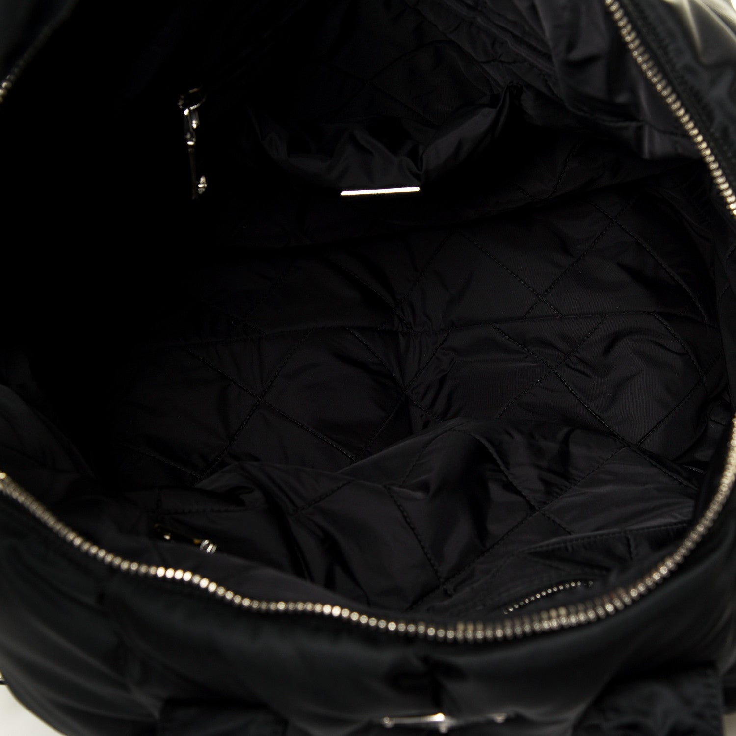 Prada Tessuto Nylon Bomber Duffle Black 6 of 10
