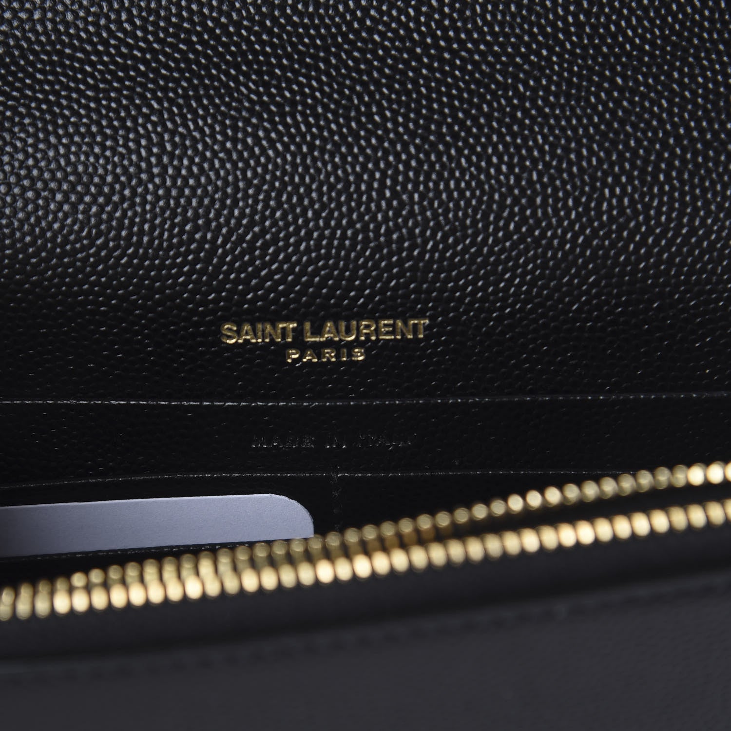 Saint Laurent Grain De Poudre Classic Monogram Kate Tassel Chain Wallet Black 7 of 7