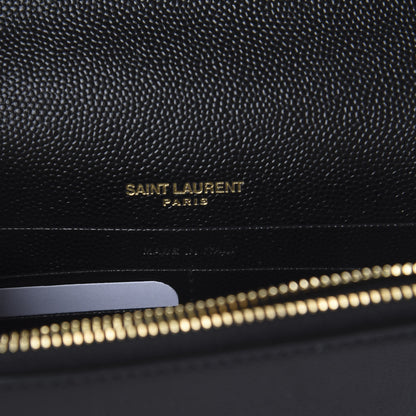 Saint Laurent Grain De Poudre Classic Monogram Kate Tassel Chain Wallet Black 7 of 7