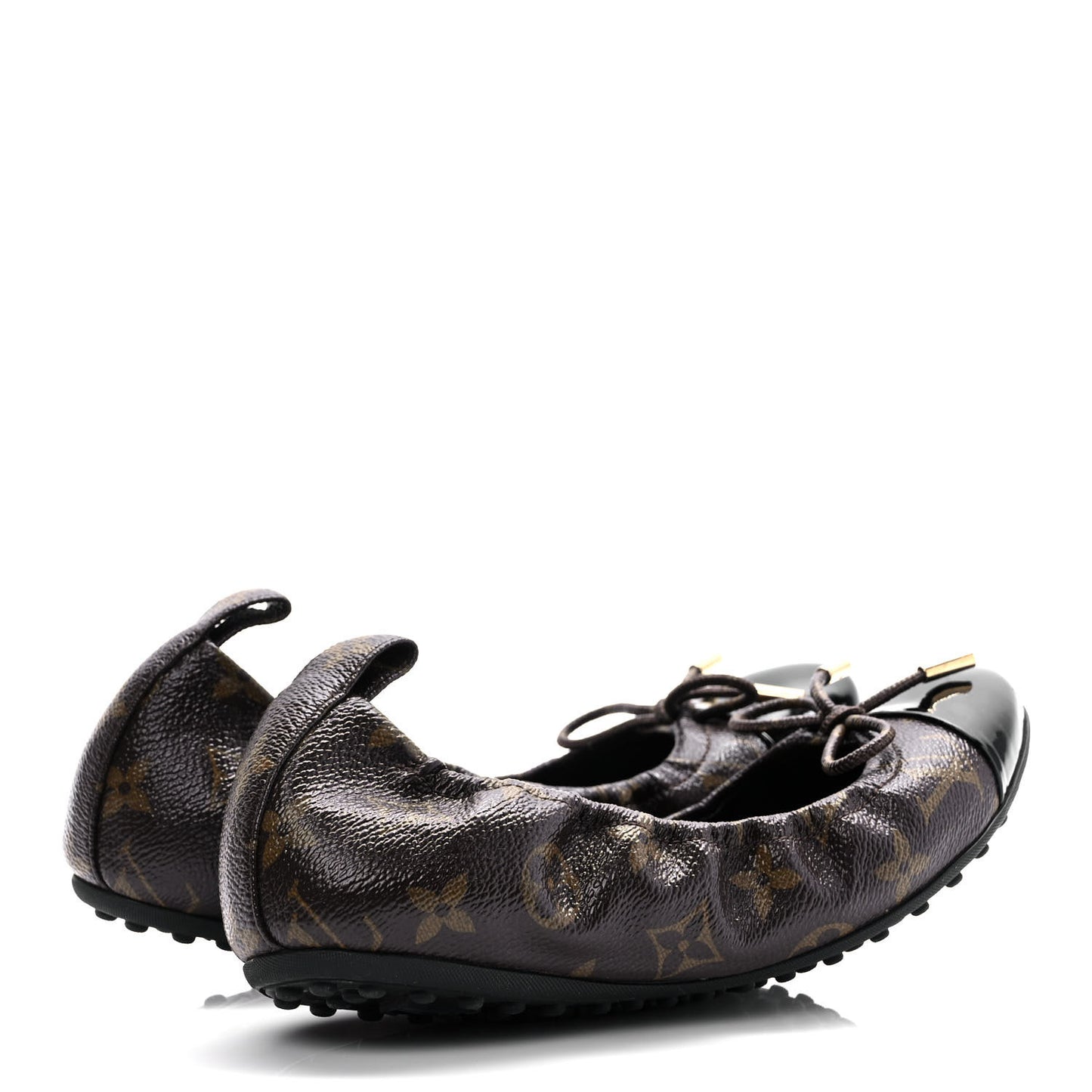 Monogram Flirty Ballerina Flats 37 Black