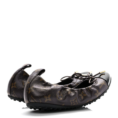 Louis Vuitton Monogram Flirty Ballerina Flats 37 Black 4 of 7