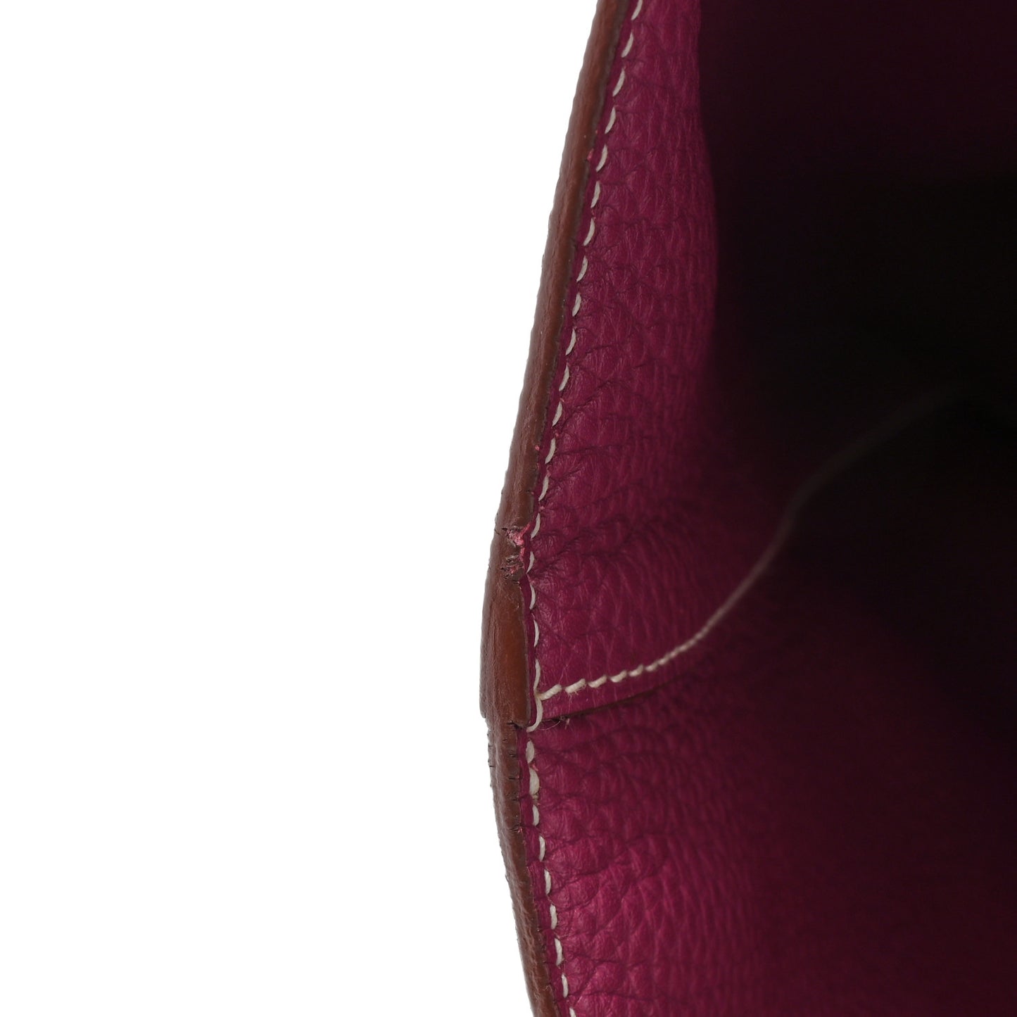 Taurillon Clemence Double Sens 36 Reversible Tote Marron Tosca