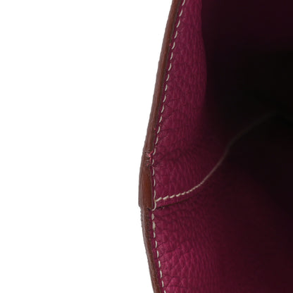 Hermes Taurillon Clemence Double Sens 36 Reversible Tote Marron Tosca 19 of 20