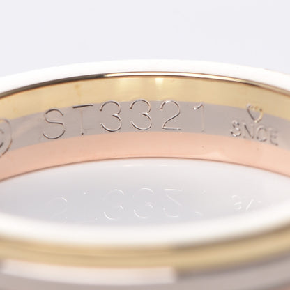 Cartier 18K Pink White Yellow Gold 3.5mm Vendome Louis Cartier Wedding Band Ring 49 4.75 5 of 5