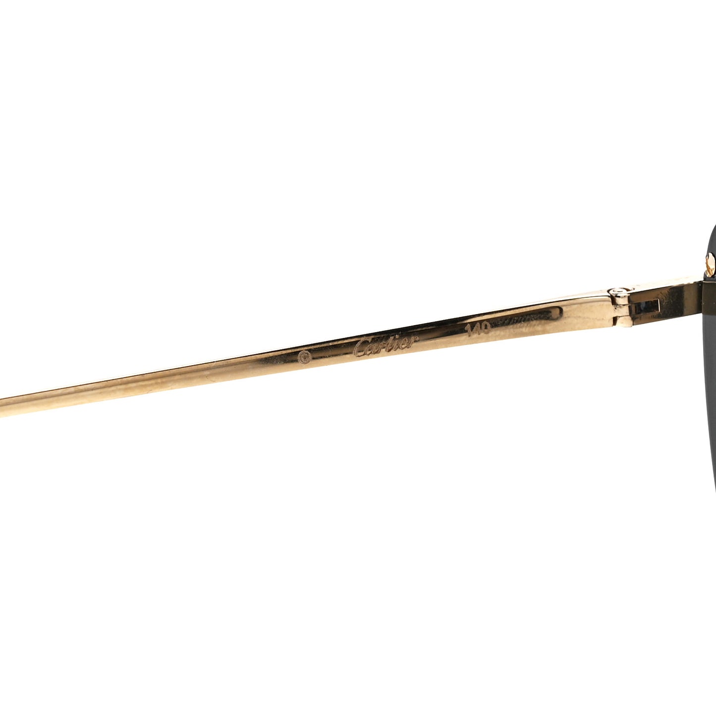 Panthere De Cartier Cat Eye Sunglasses Gold Black
