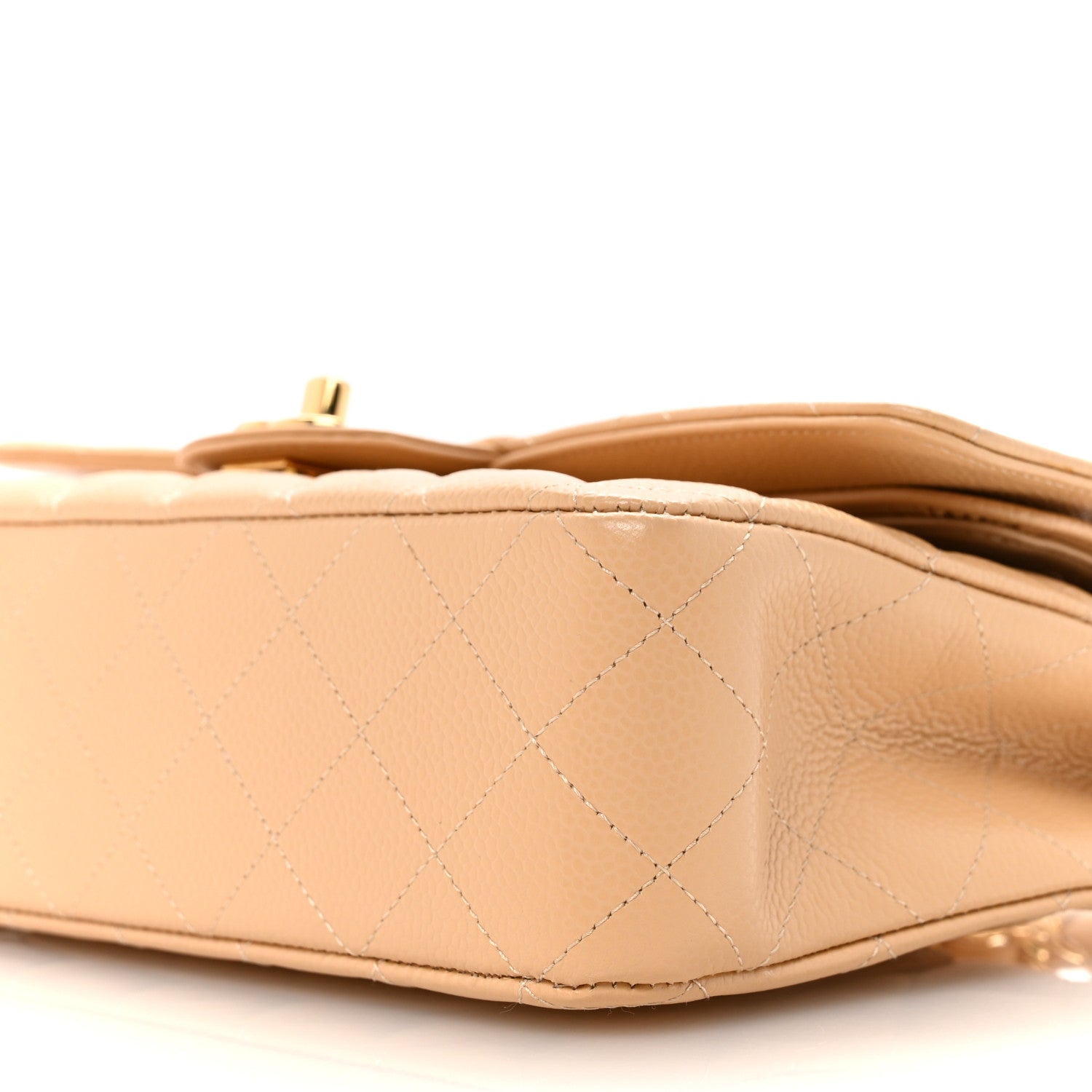 Chanel Caviar Quilted Medium Double Flap Beige Clair 10 of 11