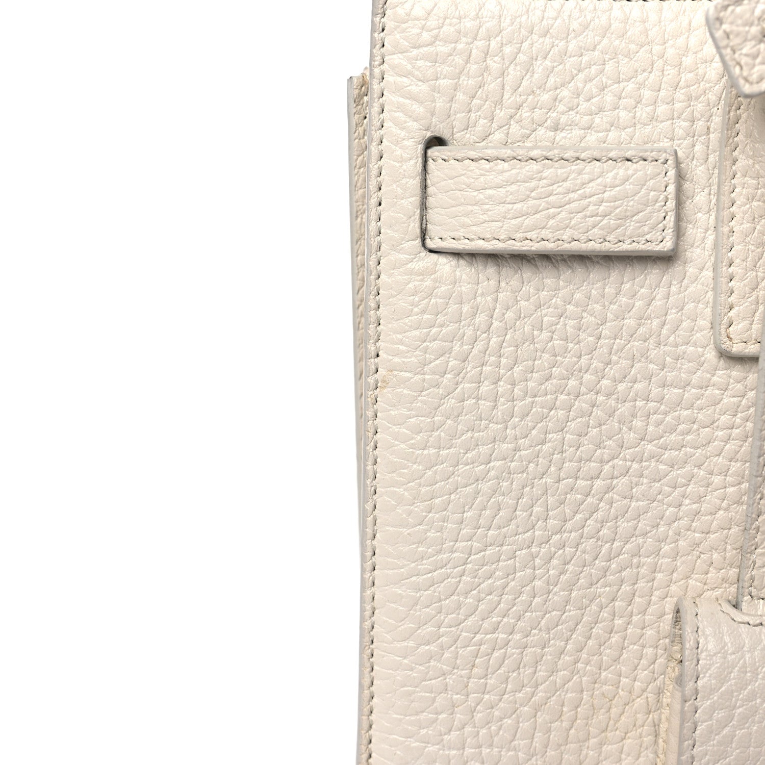 Saint Laurent Grained Calfskin Nano Sac de Jour Dove White 11 of 14