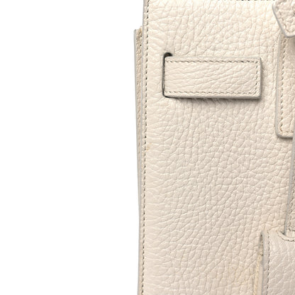 Saint Laurent Grained Calfskin Nano Sac de Jour Dove White 11 of 14