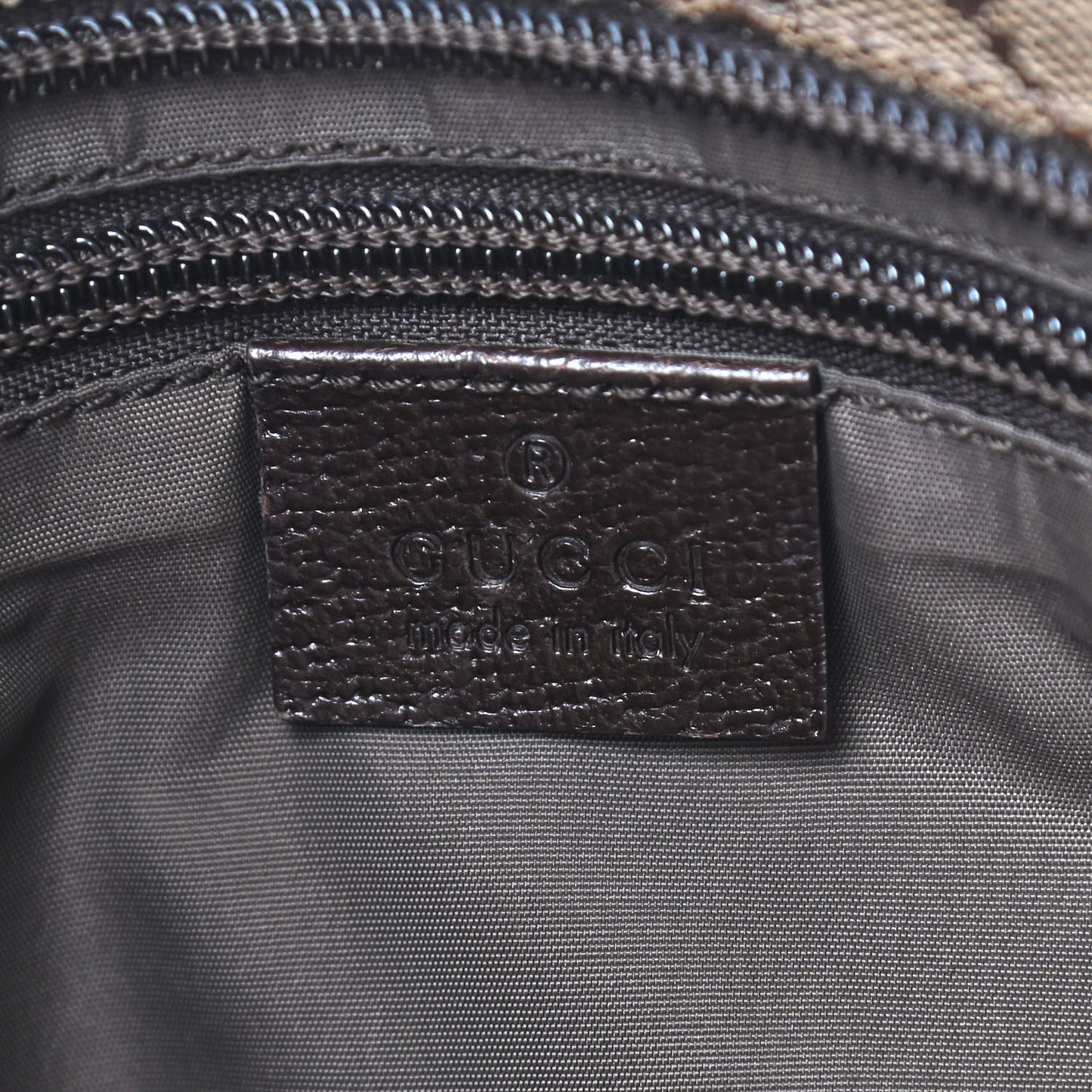 Monogram Web Large Diaper Tote Brown