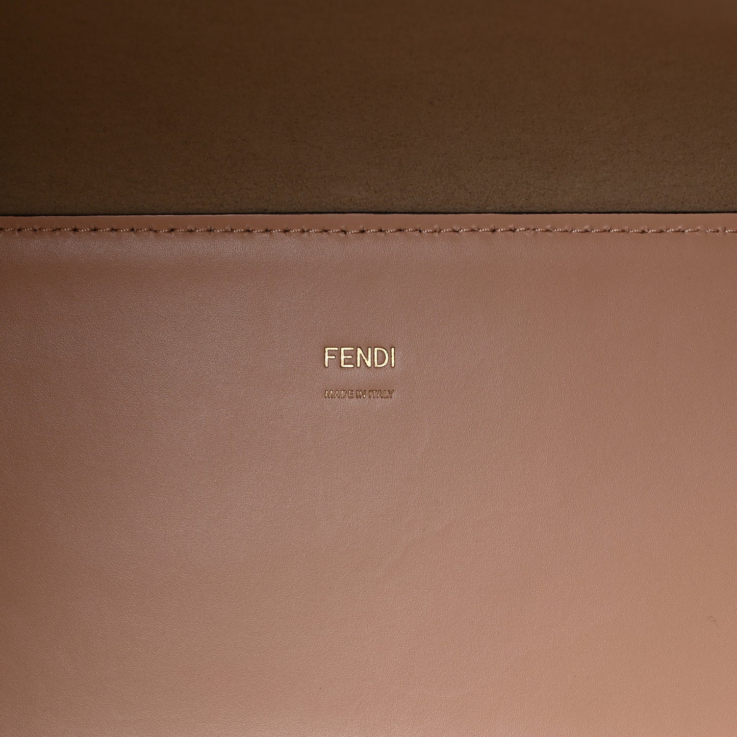 Vitello King Plexiglass Logo Embossed Medium Fendi Sunshine Shopper Tote Light Rose