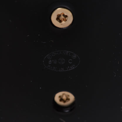 Chanel Resin CC Cuff Gold Black 4 of 5