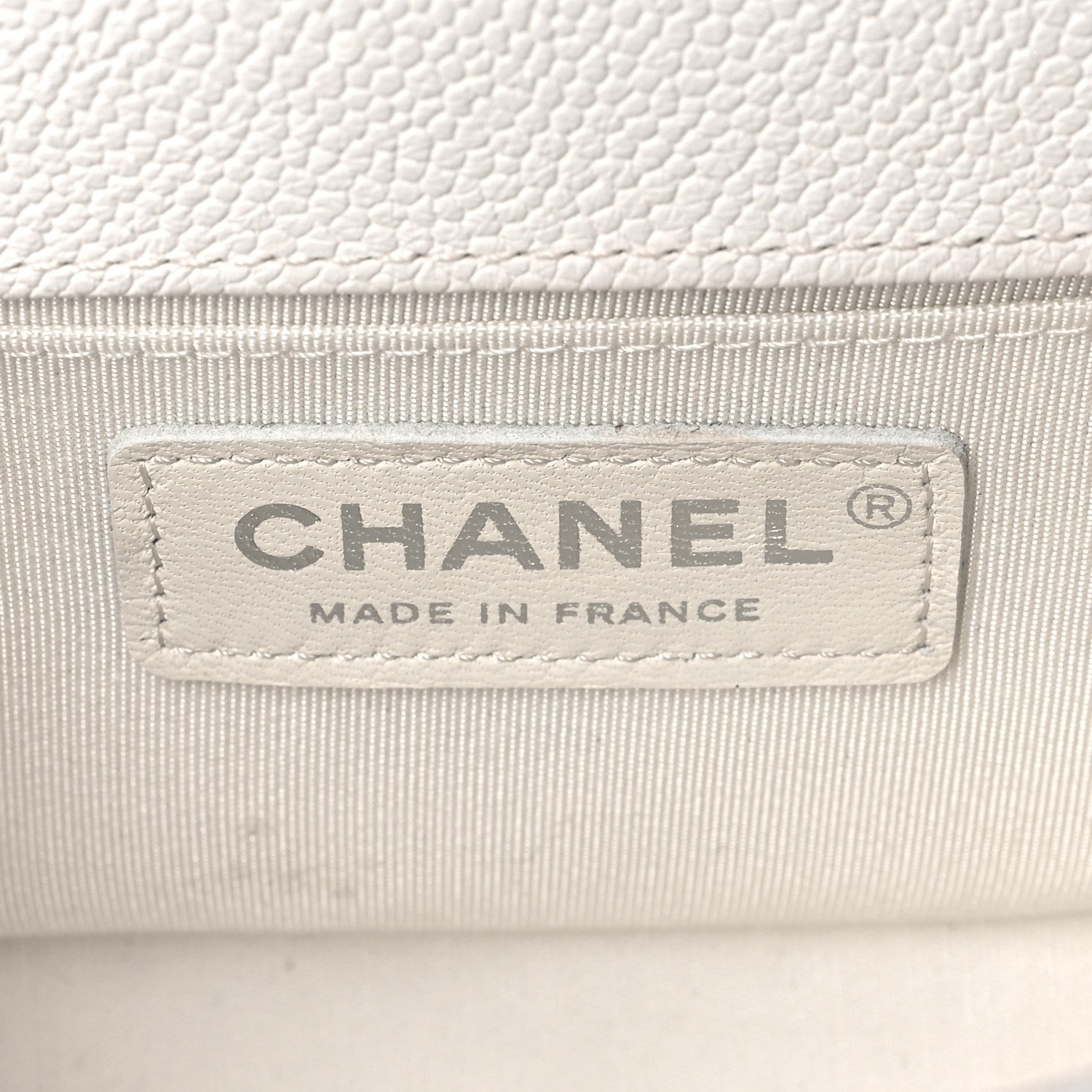 Chanel Caviar Quilted Small Boy Flap White 5 of 10